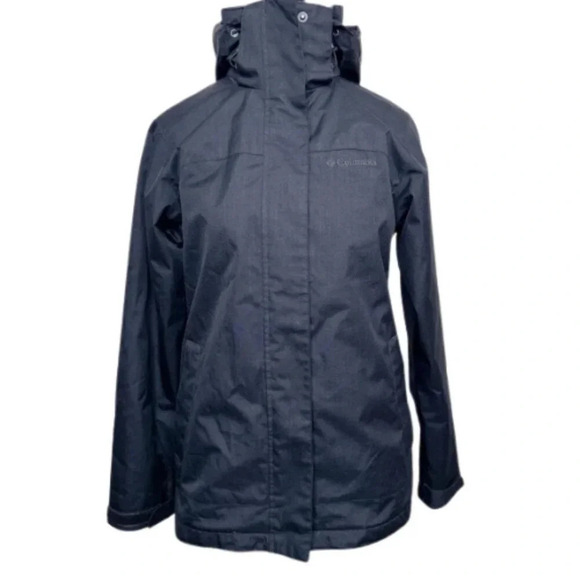Columbia Jackets & Blazers - Columbia Womens Xsmall 3-In-1 Hooded Soft Shell Jacket In Black